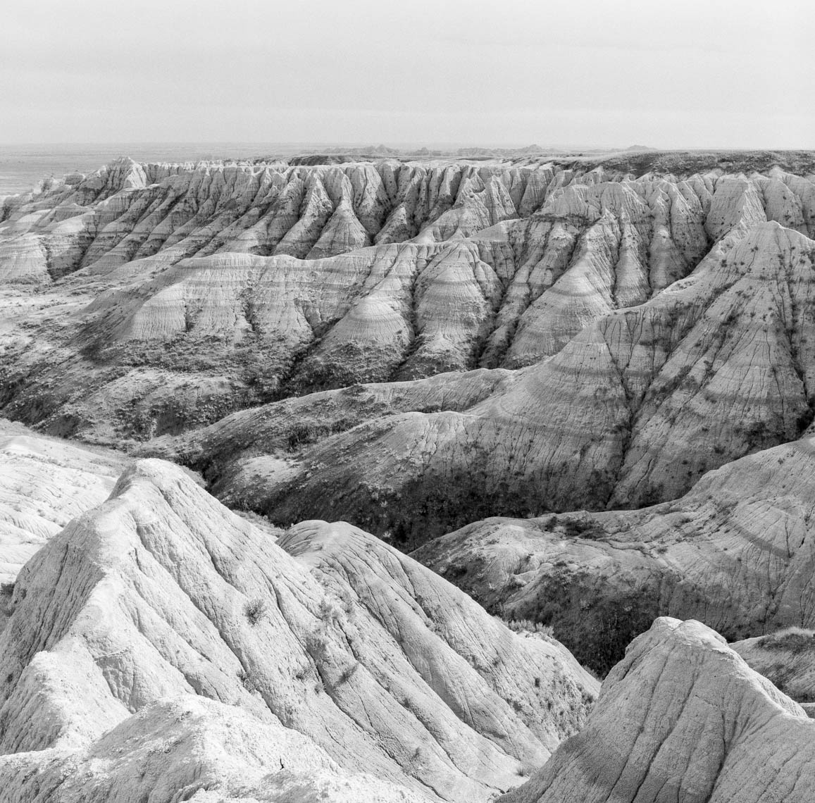 View of the Badlands, South Dakota.