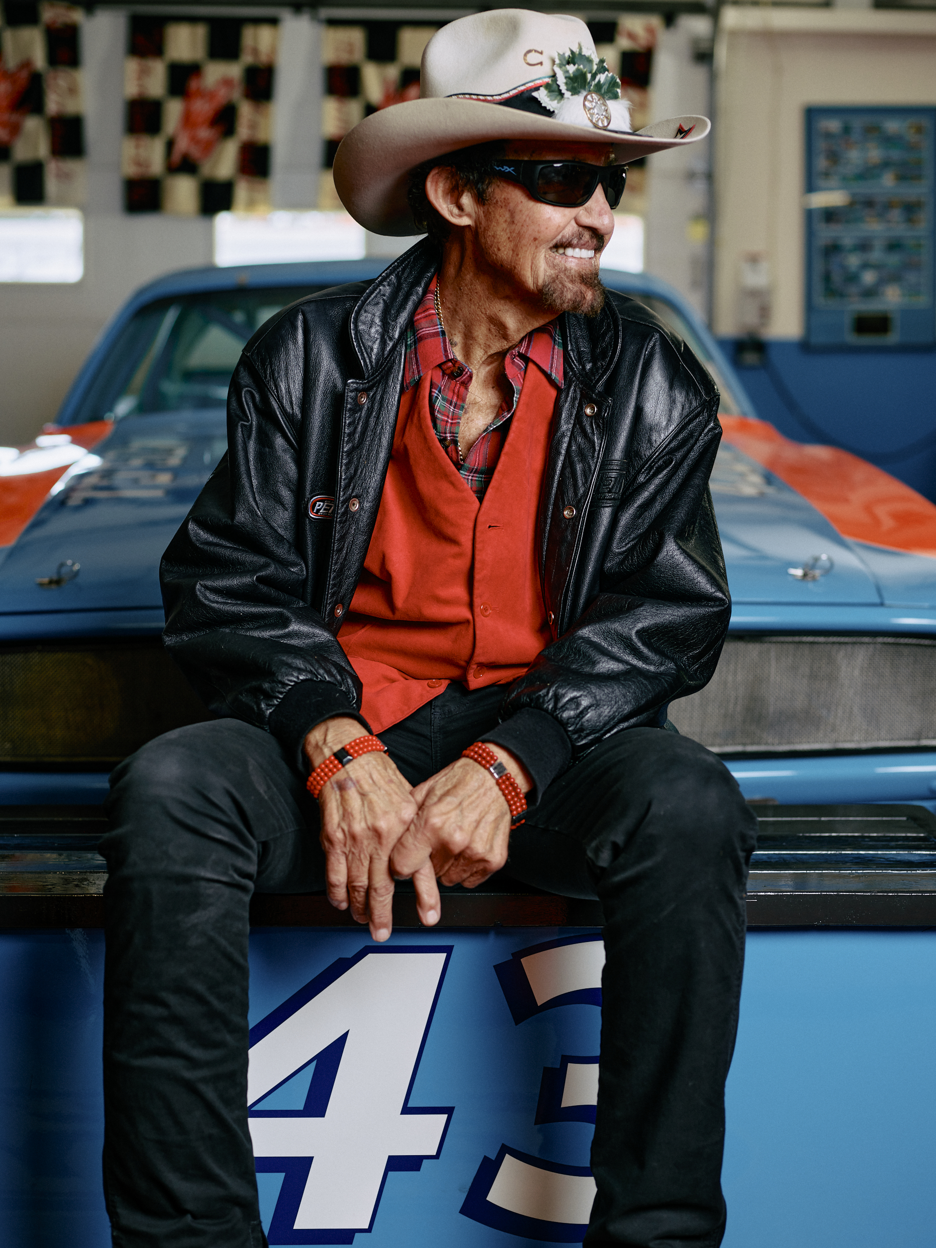 Richard Petty at his car museum in Randleman, NC.